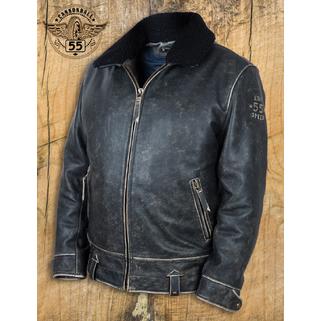 Кожаная куртка Highway Patrol black (Art.705)